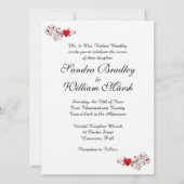 ハート結婚式招待状 招待状 (正面)