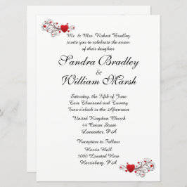 ハート結婚式招待状 招待状