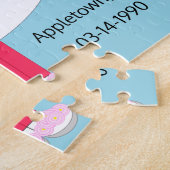 ハート結婚記念日 ジグソーパズル (側面)