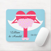 ハート結婚記念日 マウスパッド (マウス)