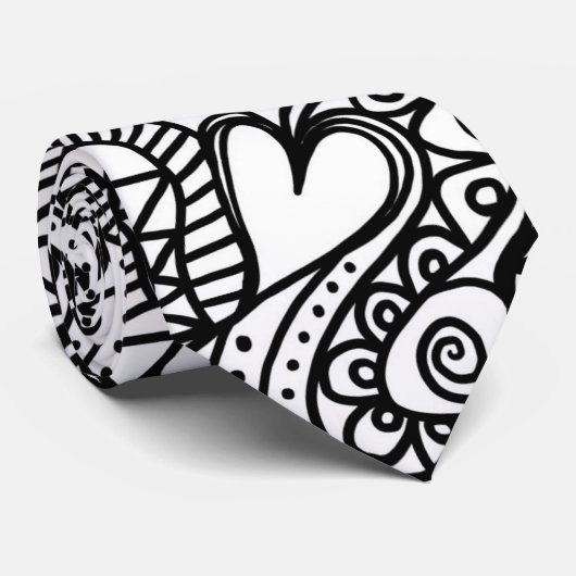 ハート結節 ネクタイ (ロール)