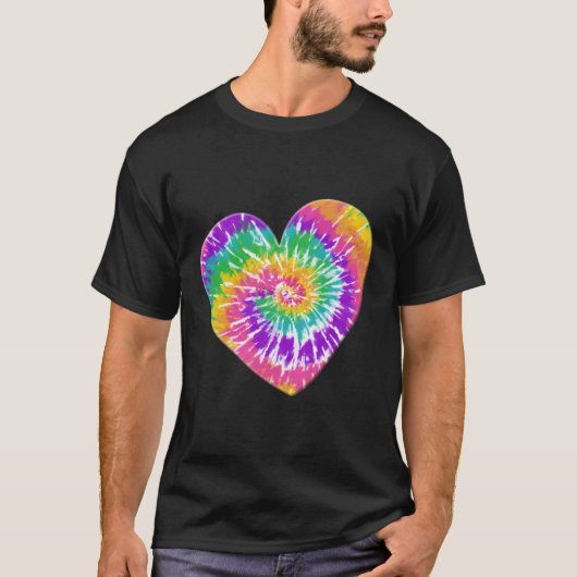 ハート絞り染め Tシャツ (正面)