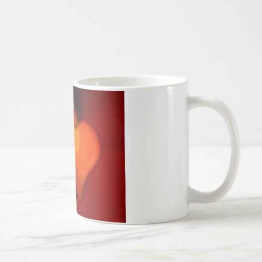 ハート絵画の コーヒーマグカップ (右)