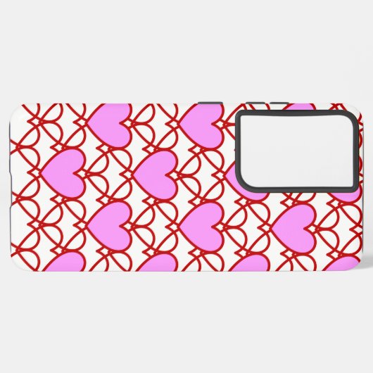 ハート網 SAMSUNG GALAXYケース (左側面)