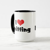 ハート編みが好き マグカップ (正面左)