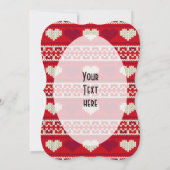 ハート編み物シームレスパターン1 +アイディア (裏面)