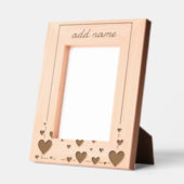 ハート縁ど愛 レーザー彫刻フレーム (左)