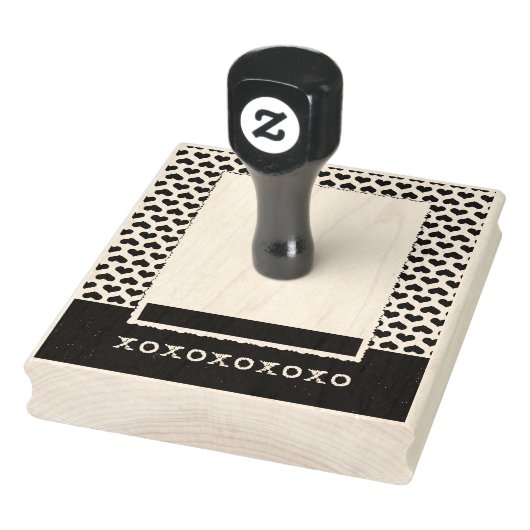 ハート縁どxoxoxスタンパ ラバースタンプ (スタンプ)