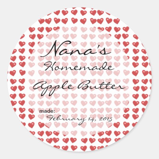 ハート缶蓋カバー – 2.5インチの蓋用サイズ ラウンドシール (正面)