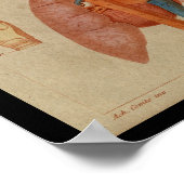 ハート肺ヴィンテージヒト解剖学プリント ポスター (角)