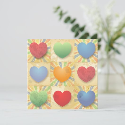 ハート背景 (スタンド正面)