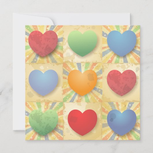 ハート背景 (正面)