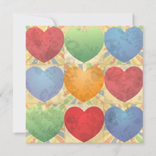 ハート背景 (正面)