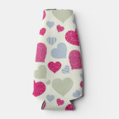 ハート背景 ボトルクーラー (正面)