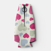 ハート背景 ボトルクーラー (裏面)