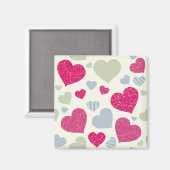 ハート背景 マグネット (正面/裏面)