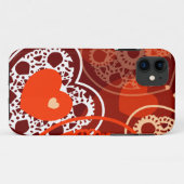 ハート背景 Case-Mate iPhoneケース (裏面(横))