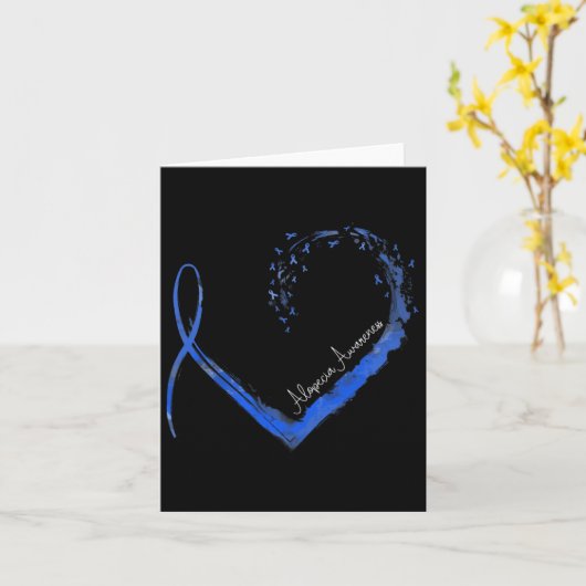 ハート脱毛症認識度1 カード (黄色い花)