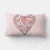 ハート腰枕の言葉 ランバークッション (正面)