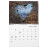 ハート自然撮影 カレンダー (2月 2027)