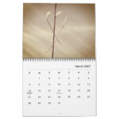 ハート自然撮影 カレンダー (3月 2027)