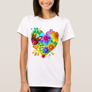 ハート自然 Tシャツ
