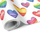 ハート色の美しい数々のかわいいデザイン ラッピングペーパー (ロールコーナー)