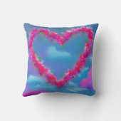 ハート花リース枕 クッション (裏面)