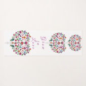 ハート花柄 ヨガマット (裏面(横))