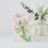 ハート花襟 ポストカード (スタンド正面)