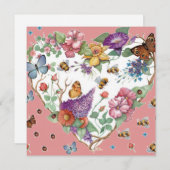 ハート花 シーズンカード (正面/裏面)