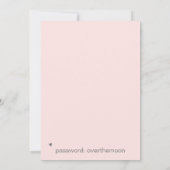 *~*ハート花AR6 QR結婚式日付を保存 招待状 (裏面)