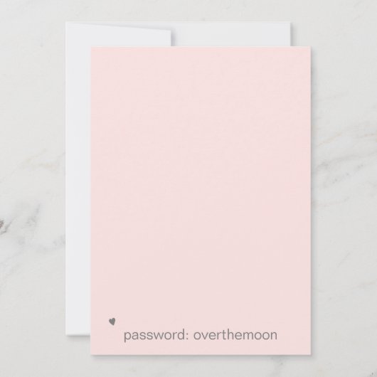 *~*ハート花AR6 QR結婚式日付を保存 招待状 (裏面)