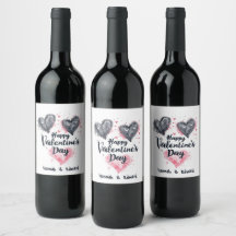 ハート芸術的イラストIグレーIバレンタイン