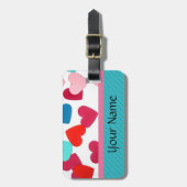 ハート荷物タグテンプレート ラゲッジタグ (正面縦)