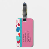 ハート荷物タグテンプレート ラゲッジタグ (裏面縦)