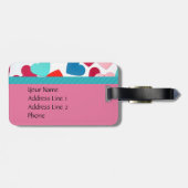 ハート荷物タグテンプレート ラゲッジタグ (裏面横)