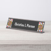 ハート華美ク遊イーンズカード デスクネームプレート (正面)