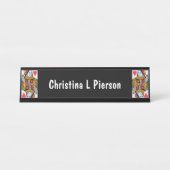 ハート華美ク遊イーンズカード デスクネームプレート (正面)