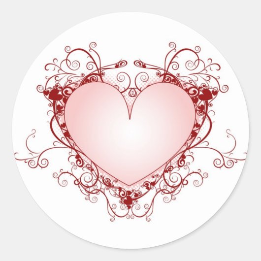 ハート華美シール ラウンドシール (正面)
