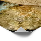 ハート薪は薪の束 ポスター (角)