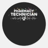 ハート薬学技術者薬局技術 ラウンドシール (正面)