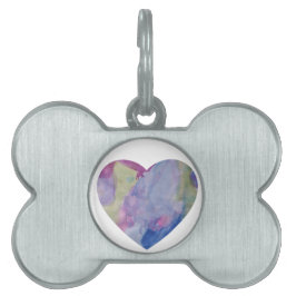 ハート虹 ペットネームタグ