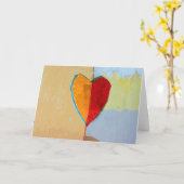 ハート蜜 カード (黄色い花)