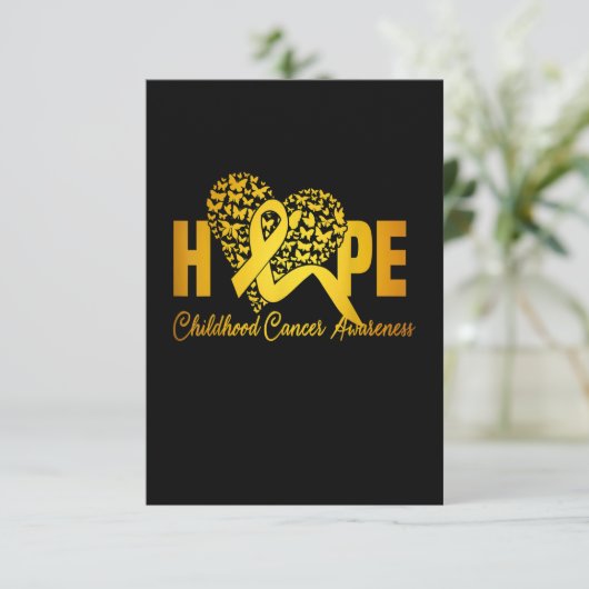 ハート蝶は小児癌Aの治療を望む サンキューカード (スタンド正面)