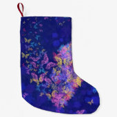 ハート蝶クリスマスストッキング スモールクリスマスストッキング (正面)