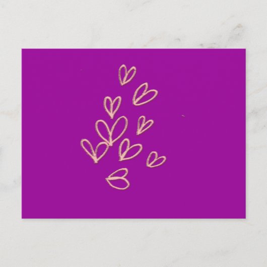 ハート蝶 ポストカード (正面)