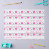 ハート裁縫をテーマカスタムにした大型 薄葉紙 (クラフト)