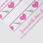 ハート裁縫をテーマカスタムにした大型 薄葉紙 (詳細)