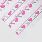 ハート裁縫をテーマカスタムにした小ティッシュペーパー 薄葉紙 (詳細)